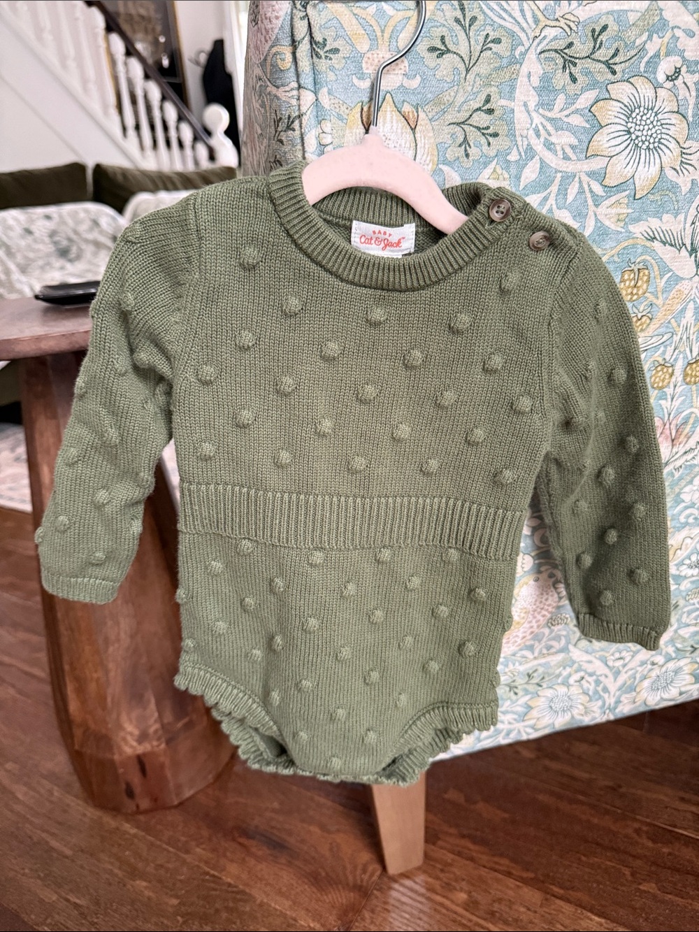 Cat and Jack sweater romper 12m